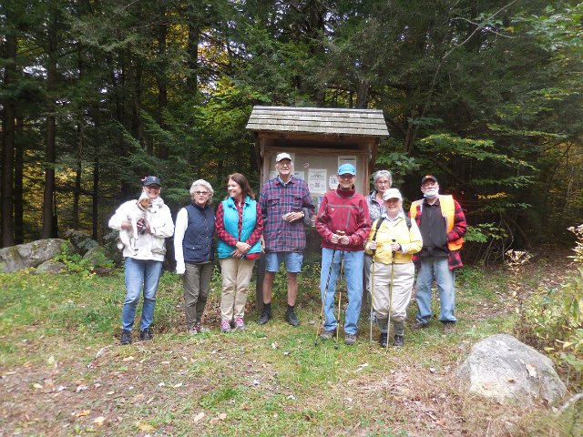 Deerfield Road Town Forest October 2021 Guided Walk Group Photo