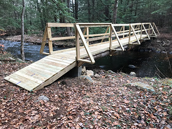 New Bridge built at Dennis Lewis Town Forest